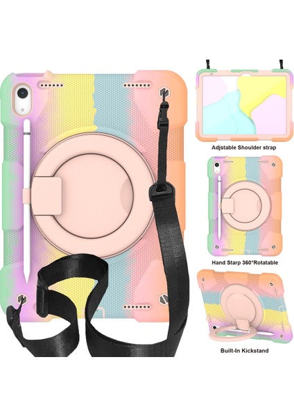 iPad 10. Nesil 10.9 2022 Için Silikon + Pc Kılıfı (Yurt Dışından)