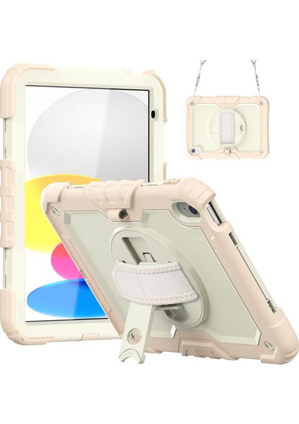 iPad 10. Nesil 10.9 2022 Için Silikon + Pc Tablet Kılıfı (Yurt Dışından)
