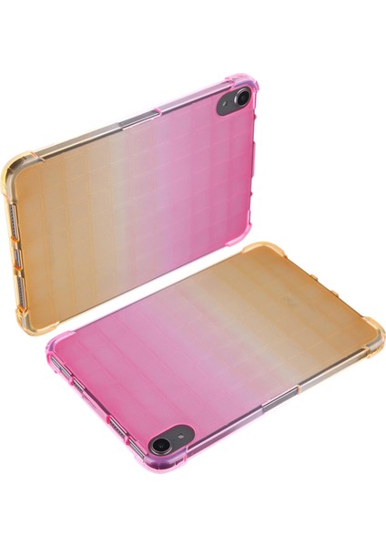 iPad 10. Nesil 10.9 2022 Için Kare Gradyan Tpu Tablet Kılıfı (Yurt Dışından)