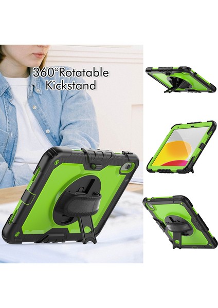 iPad 10. Nesil 10.9 2022 Için Silikon + Pc Tablet Kılıfı (Yurt Dışından)