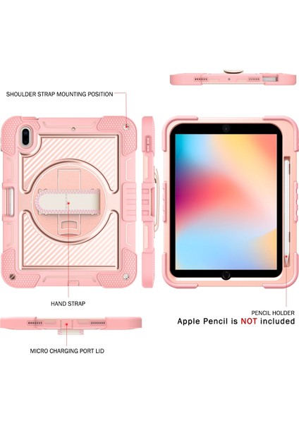 iPad 10. Nesil 10.9 2022 Için Silikon+Pc Tablet Kılıfı (Yurt Dışından) fiyatları