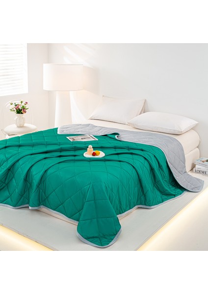 1 Parça Soğutma Yorgan Yaz Battaniyesi Yumuşak Rahat 200*230CM Koyu Yeşil (Yurt Dışından) fiyatları