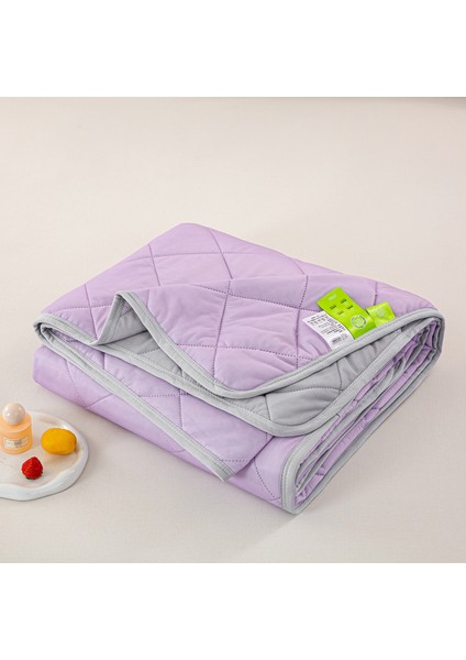 1 Parça Soğutma Yorgan Yaz Battaniyesi Yumuşak Rahat 180*200CM Canlılık Mor (Yurt Dışından)