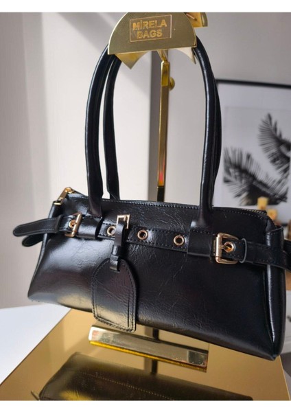 Lucky Siyah Kadın El ve Omuz Çantası