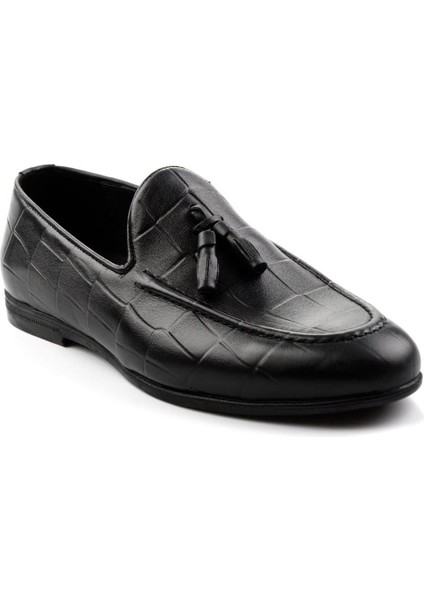 Siyah Leather Erkek Klasik Ayakkabı E01054164511 fiyatları