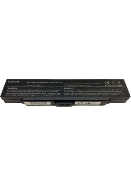 Sony Vaıo VGN-N320E/W , Vaıo VGN-N350E/W Notebook Batarya - Pil