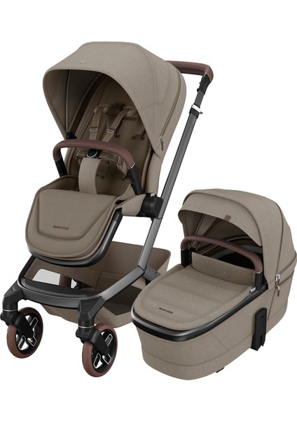 Fame Portbebeli LED Işıklı Entegre Telefon Şarj Üniteli Premium Bebek Arabası Twillic Truffle