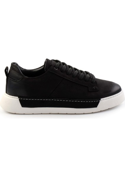 Siyah Leather Erkek Casual Ayakkabı E01089000301