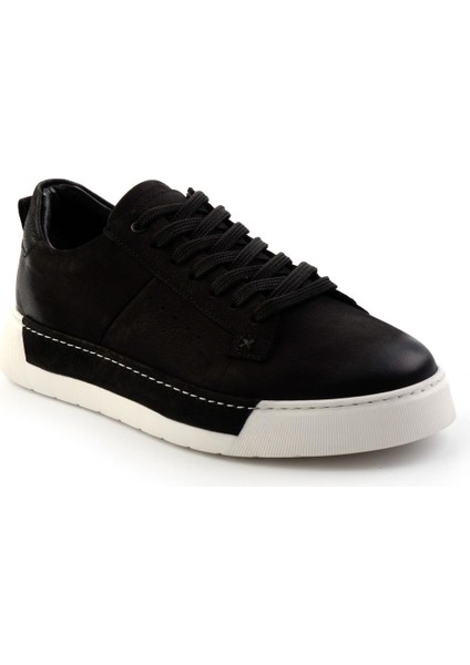 Siyah Leather Erkek Casual Ayakkabı E01089000301