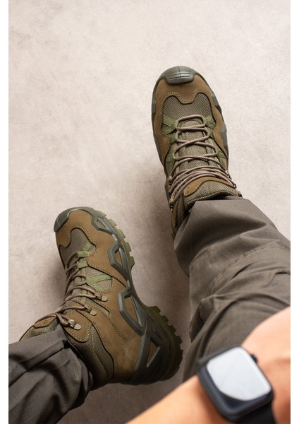 Su Geçirmez Kışlık Asker&Polis&Outdoor Kısa Taktik Bot ve Postal SS611 HAKİ fırsatları