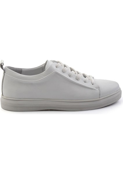 Beyaz Napa Deri Erkek Sneaker E01011030843