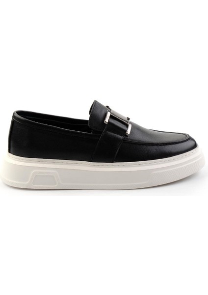 Siyah Leather Erkek Loafer Ayakkabı E01080208803