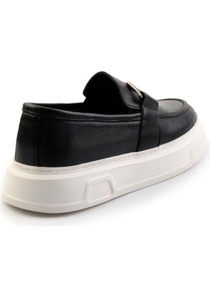 Siyah Leather Erkek Loafer Ayakkabı E01080208803