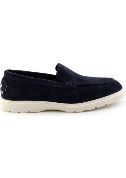 Lacivert Leather Erkek Loafer Ayakkabı E01087112702