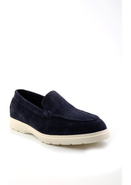 Lacivert Leather Erkek Loafer Ayakkabı E01087112702
