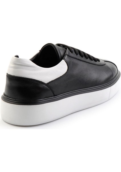 Siyah Leather Erkek Sneaker E01087115103 modelleri