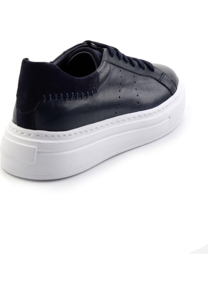Lacivert Leather Erkek Sneaker E01087114303