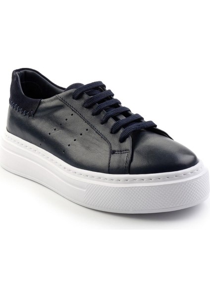 Lacivert Leather Erkek Sneaker E01087114303