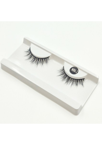 Doğal Görünümlü Gerçek Kıl Tam Boy İpek Takma Kirpik (1 Çift) - Mink Eyelash No: N06-2