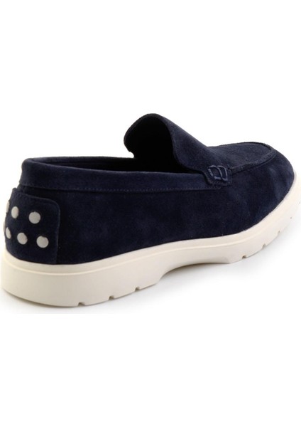Lacivert Leather Erkek Loafer Ayakkabı E01087112702 modelleri