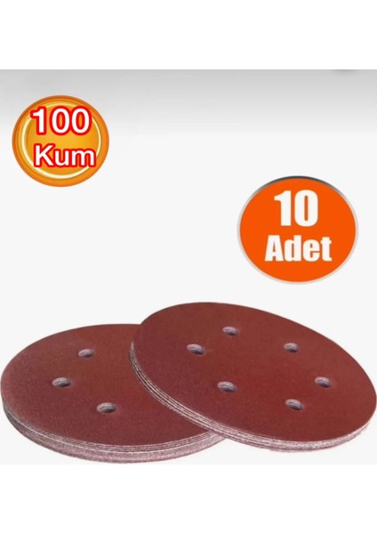 Delikli Cırt Zımpara 115 mm 100 Kum (10 Adet)