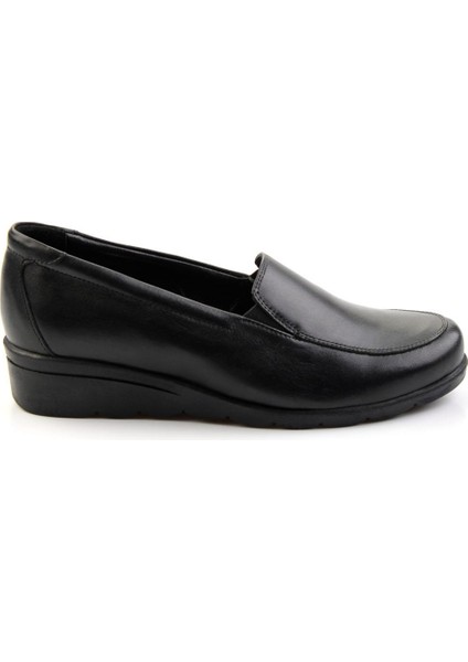 Siyah Leather Kadın Casual Ayakkabı K01087230203
