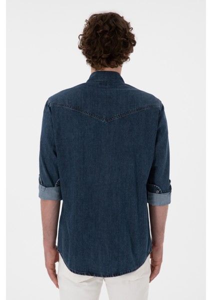 Erkek Mavi Gömlek Jean 50304343-DN0022 indirimleri