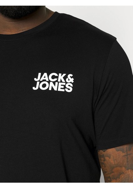 Jack&jones 12158505 Sol Gogus Yazılı Buyuk Beden Kısa Kol Tshırt fırsatları
