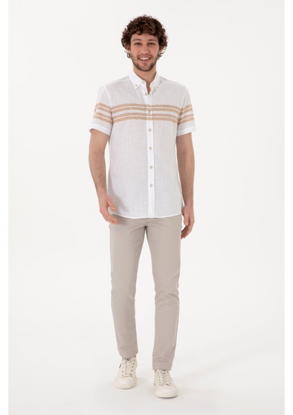 Erkek Camel Gömlek Kısa Kollu 50305921-VR015 fırsatları