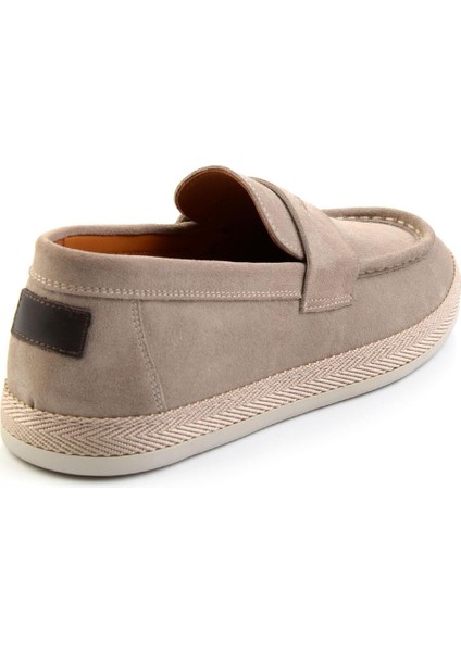 Gri Leather Erkek Espadril E01901361702