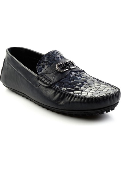 Lacivert Leather Erkek Loafer Ayakkabı E01757714803 fiyatları