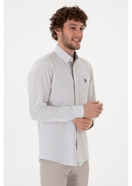 Erkek Beyaz Gömlek Desenli 50306366-VR013 modelleri