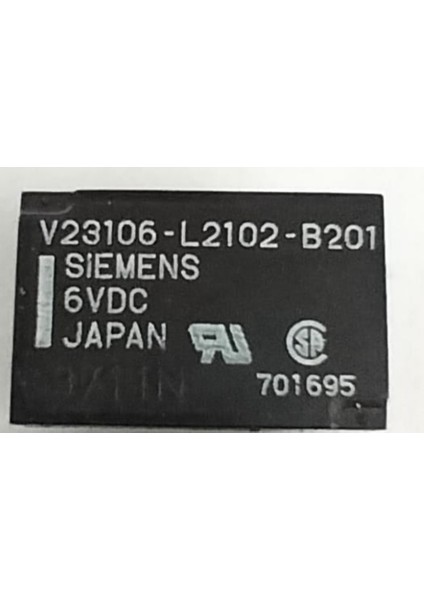 6V 10PIN 1A30V Röle Çift Kontak Kilitli V23106-L2102-B201 Sıemens