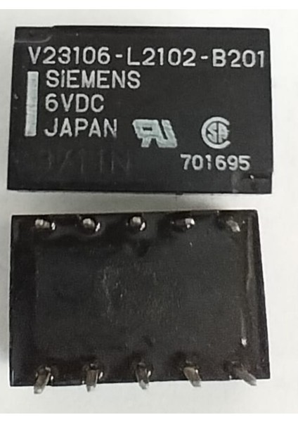6V 10PIN 1A30V Röle Çift Kontak Kilitli V23106-L2102-B201 Sıemens fiyatları