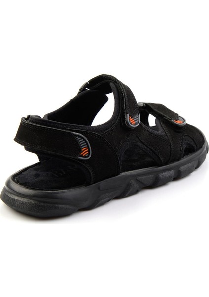 Siyah Leather Erkek Sandalet E05078102501 modelleri