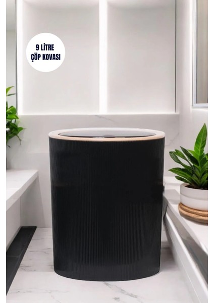 Büyük Çöp Kovası 7 Litre – Ofis, Mutfak ve Banyo Lüks Kova