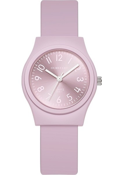 Kadınlar Için Öğrenci Saatleri Üst Düzey Dekoratif Şeker Rengi Çocuk Dijital Silikon Kuvars Saatler Bayan Saatleri (Yurt Dışından)