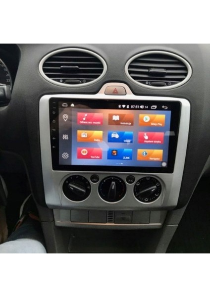 Ford Focus 2 Araç Multimedya Android Ekran Carplay Double Teyp 2+32 9" 05-11 Analog Silver Blueway indirimleri