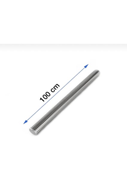 M12X1000 mm Saplama Galvanizli Gijon Rot Tij Başsız Cıvata fiyatları