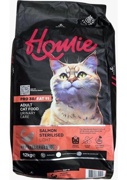 Somonlu Kısırlaştırılmış Kedi Maması 12 kg