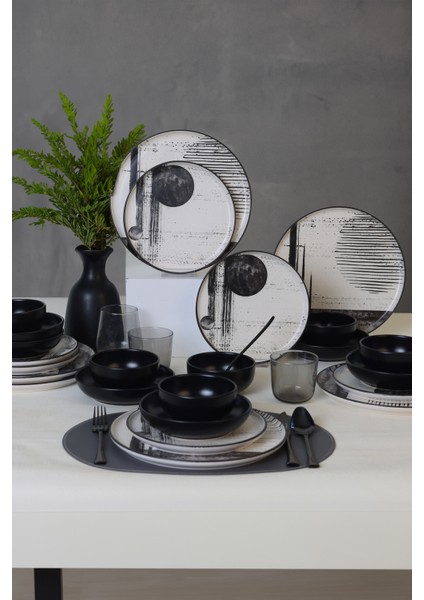 Shadowy Yemek Takımı 24 Parça 6 Kişilik 21783-84