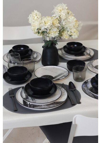 Shadowy Yemek Takımı 24 Parça 6 Kişilik 21783-84