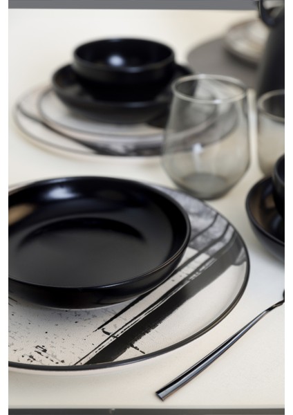 Shadowy Yemek Takımı 24 Parça 6 Kişilik 21783-84
