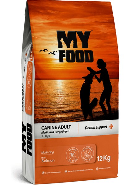 Yetişkin Köpek Orta ve Büyük Irk Kuru Maması Somonlu