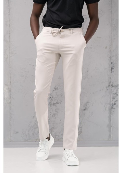 Slimfit Full Likralı Esnek Beli Lastikli Yazlık Jogger Pantolon