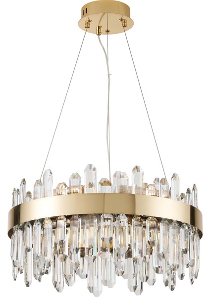 Linfred 50'lik Gold Kristal Taşlı Modern Salon Avize fiyatları