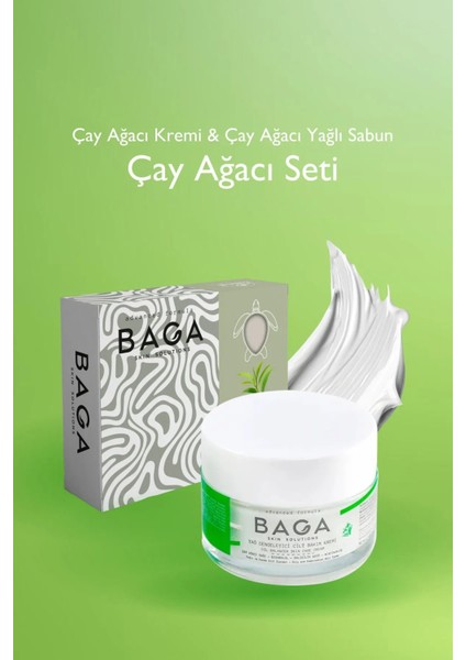 Çay Ağacı Krem &Çay Ağacı Yağlı Sabun Set