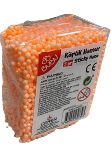 Bu-Bu Köpük Hamur 5gr Turuncu HAS002