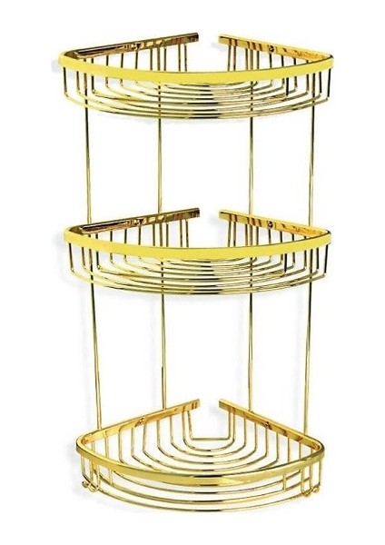 Oval 3 Lü Köşelik Gold 22*22