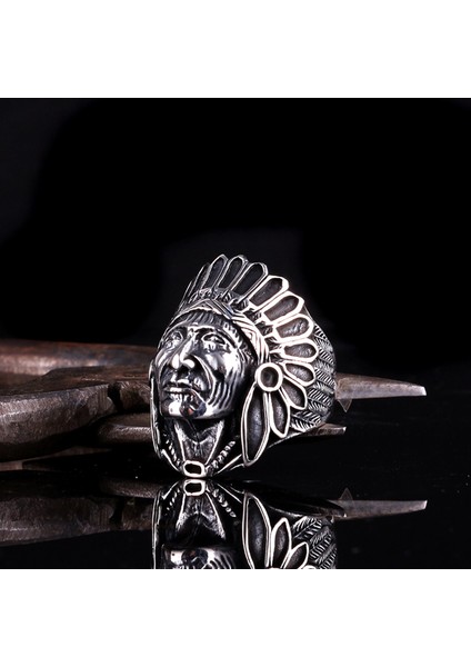 Kızıldereli Motifli 925 Ayar Gümüş Erkek Yüzük fiyatları